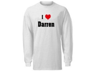 I Love/Heart Darren Adult Long Sleeve T Shirt In Various