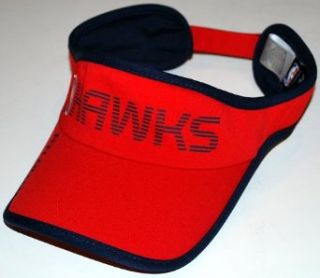 Atlanta Hawks Womens Visor Cap Adidas NBA Red Navy
