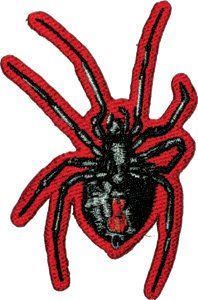 3.5 Black & Red Widow Spider Arachnid Animal Patch