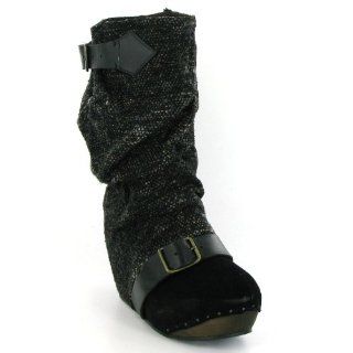 Choice Longer Lashes Black Leather Womens Boots Size 41 EU Shoes