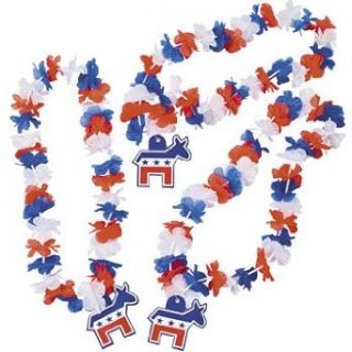 Democrat Flower Leis   4th of July & Costume Accessories
