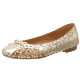  Sam Edelman Womens Angel Ballet Flat,Gold Snake,6.5 M Shoes