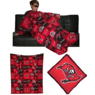 NFL Tampa Bay Buccaneers Large Throw Blanket With Sleeves