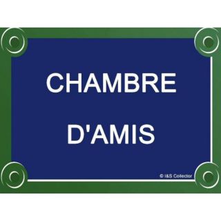 PLAQUE DE RUE METAL 20X15cm CHAMBRE DAMIS   Achat / Vente TABLEAU