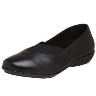 Womens Bianca Flat,Black Leather,36 EU (US Womens 5 5.5 M) Shoes