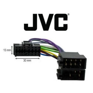 16 pins   Faisceau avec connecteurs ISO pour autoradio JVC 16 pin 16