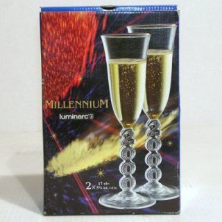 17 cl verre MILLENIUM Par 2   Flutes à Champagne contenance 17