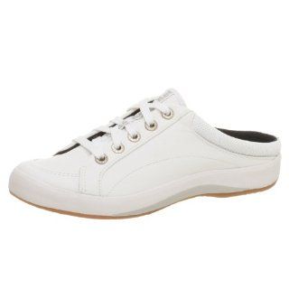Keds Womens Safari Mule,White Leather,6.5 M Shoes
