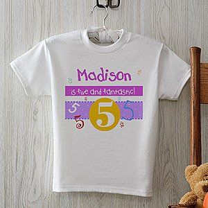 Kids Personalized Birthday T Shirts   Whats Your Number