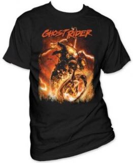 MARVEL GHOST RIDER    HELL CHAINS    MENS TEE Clothing