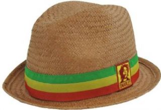 Bob Marley Rasta Straw Fedora (S/M) Clothing