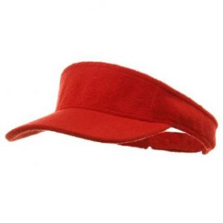 Terry Cloth Visor Red W39S44D Clothing