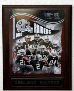 2008 Oakland Raiders Picture Plaque