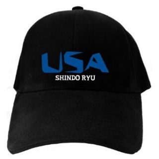 Caps Black Usa Shindo Ryu  Martial Arts Clothing