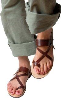 com Tan Mediterranean Style Mens Greek Leather Sandals Size 39 Shoes
