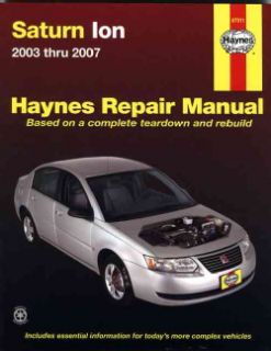 Saturn Ion 2003 2007 Automotive Repair Manual (Paperback) Today $19