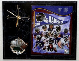 2008 Baltimore Ravens Picture Clock