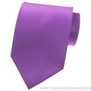 NEW SOLID Violet Purple SATIN Mens Necktie Neck Tie