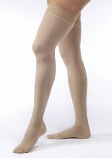 Womens Opaque 30 40 mmHg Closed Toe Thigh High Extra Firm
