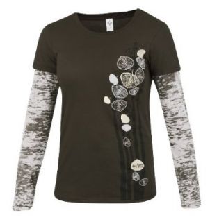 prAna Womens Aspen T Shirt, Espresso, Large Clothing