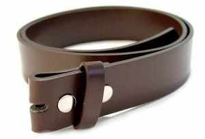 BELTMASTERS® MENS/WOMENS BROWN LEATHER BELT FOR BUCKLES S