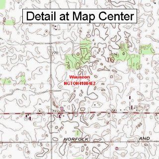 USGS Topographic Quadrangle Map   Wauseon, Ohio (Folded