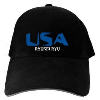 Caps Black Usa Ryusei Ryu  Martial Arts Clothing