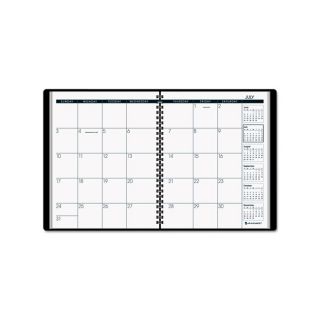 2012 2013 Recycled Monthly Black Academic Planner (6 7/8 x 8 3/4