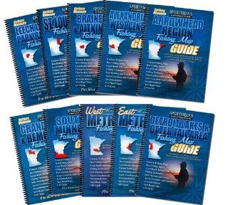 Minnesota Fishing Map Book Guides Set