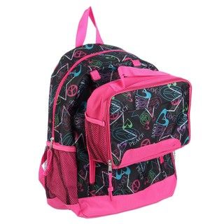Granite Canyon Peace Love 16 inch Backpack with Lunch Tote