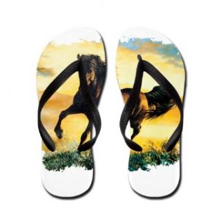 Artsmith, Inc. Womens Flip Flops (Sandals) Horse at