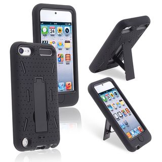 BasAcc Black/ Black Hybrid Case for Apple iPod Touch 5th Generation