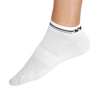 Shebeest Womens Logo Sock, White, Universal Sports