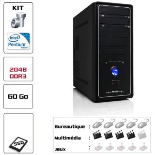 PC Kit Multimédia 60Go SSD   Contient  Mad X Nightfever Black + MSI