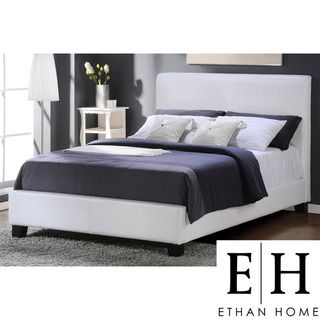 ETHAN HOME Castilian White Upholstery Full size Bed