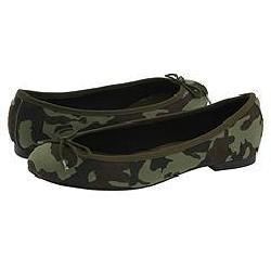 French Sole Dream Green Camouflage Flats