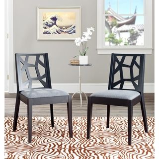 Chic Puzzles Grey/ Black Side Chair (Set of 2)