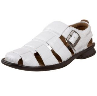 Stacy Adams Mens Trinidad Sandal,White,7 M US Shoes