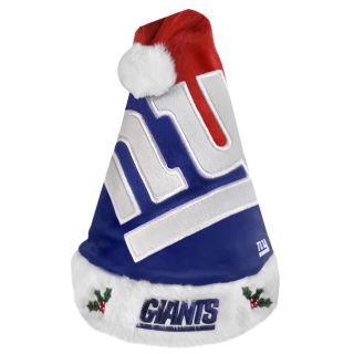 New York Giants 2011 Colorblock Runoff Logo Santa Hat