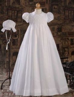 Hand Smocked and Embroidered Heirloom Christening Gown