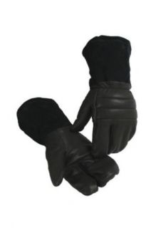 Caiman Leather Snowmobile Mittens (Mens L) Clothing