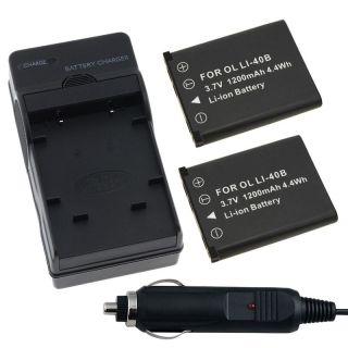 piece Battery/ Charger for Olympus FE 220/ FE 230/ 240/Li 40B