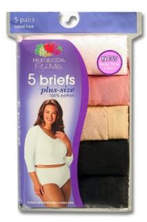 Fruit Of The Loom Womens 5 Pack Fit for Me Cotton Brief
