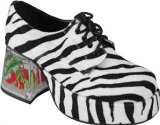  Adult Zebra Fish Tank Platform Shoes (Sz Medium) Clothing