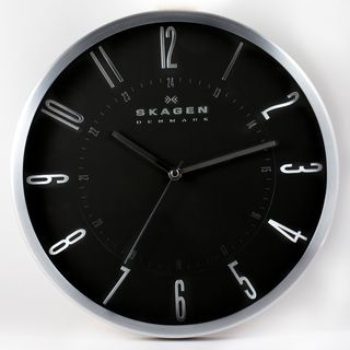 Skagen Stainless Steel 12 inch Wall Clock