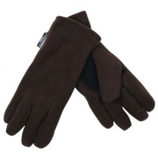 Womens Thinsulate Lined Fleece Gloves   Brown Large