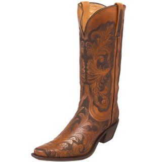 Horse by Lucchese Womens I4703 Boot, Caramel Tooled,10.5 B US Shoes