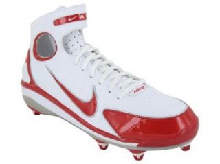 NIKE AIR HUARACHE 2K4 D FOOTBALL CLEATS 14 (WHITE/GAME RED) Shoes