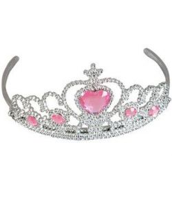 New Beauty Queen Pagent Costume Tiara with Pink Hart