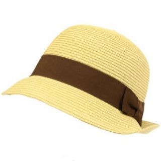 Cloche Bucket Bell Summer Sun Beach Flip Hat Natural with